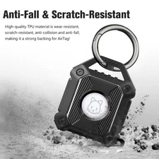 IP67 Waterproof Airtag Holder for Apple Air Tag Keychain Case for Dog Collar Key