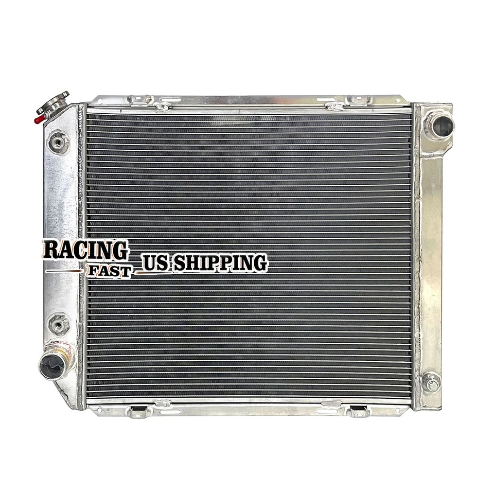 Radiador pulido para 1980-1984 81 Ford F-100 F-150 F-250 F-350 Bronco 5,0 L 5,8 Foto 3 de 4