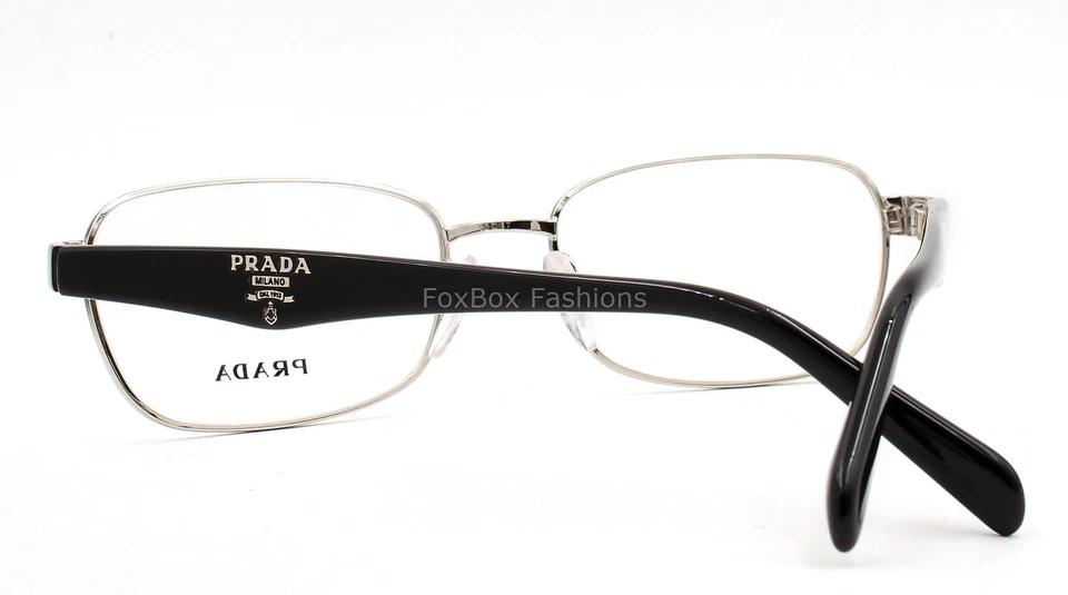 Gafas Prada VPR 62O GAQ-1O1 negras a plateadas degradadas 53 mm con estuche Foto 3 de 4
