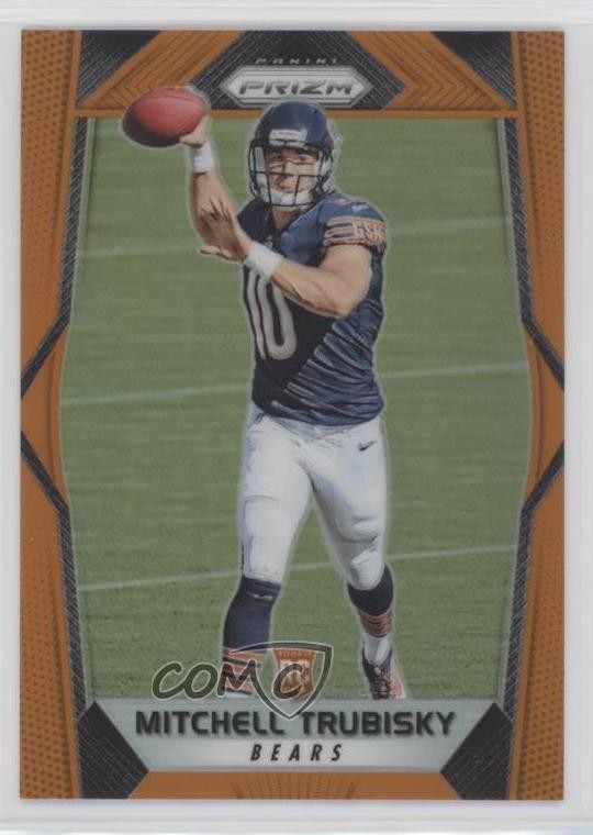 2017 Panini Prizm Rookies Orange Prizm 274/275 Mitchell Trubisky #209 jc3