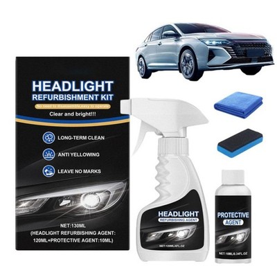 Headlight Restoration Kit Car Veh icle Lamp Lens Cleaning Polish Repair Tool