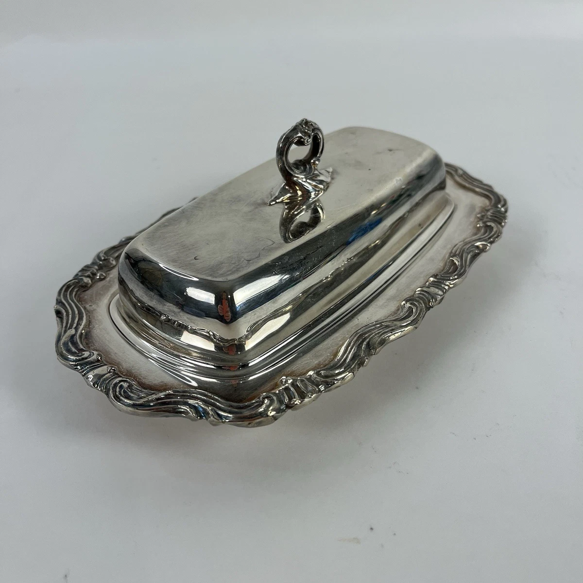 Wm. Rogers & Son Antique US Silver-Plated Butter Dishes for sale
