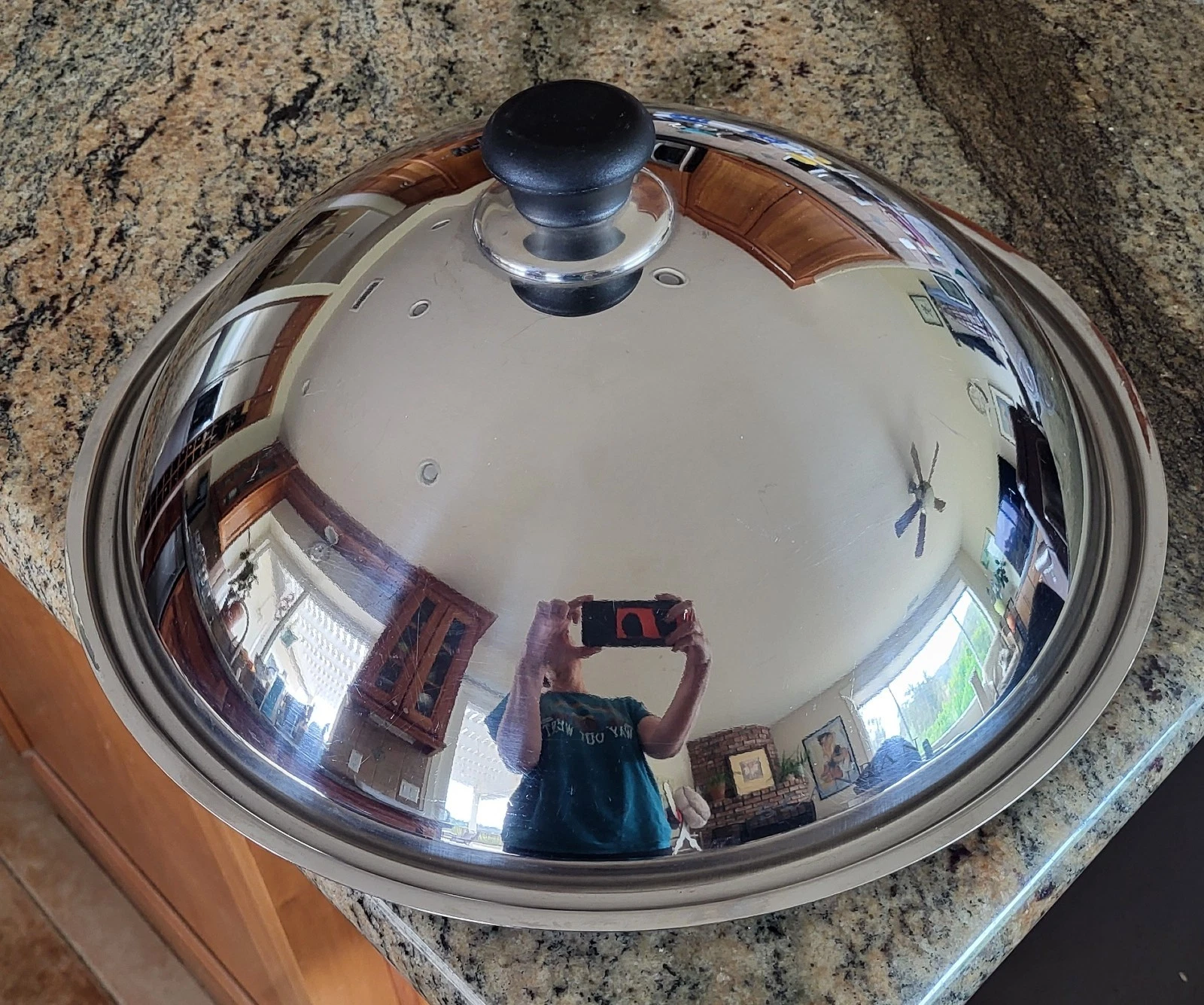 Scanpan Stainless Steel Wok Lid 14 inch, dome