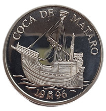 Spanien: 5 Ecu 1996, Kastillianische Kogge, PP, gekapselt.