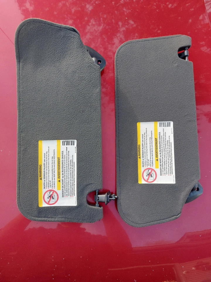 1995-2005 Chevy S10 Blazer Jimmy Sonoma Bravada Sun Visors Pair Charcoal Foto 2 de 2