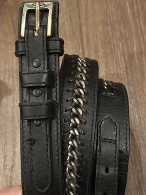 Harley Davidson Chain Link Genuine Leather Belt Size 38 2004  display picture 1
