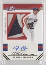 2017 USA Baseball Stars & Stripes Jersey Prime 15/25 Jordan Butler #34 Auto 0i76