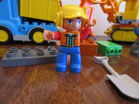 Lego Duplo 10812 Truck & Tracked Excavator Complete Set Construction Site