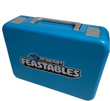 Mr. Beast Feastables Blue Plastic Lunch Box Dishwasher, Microwave, Freezer Safe