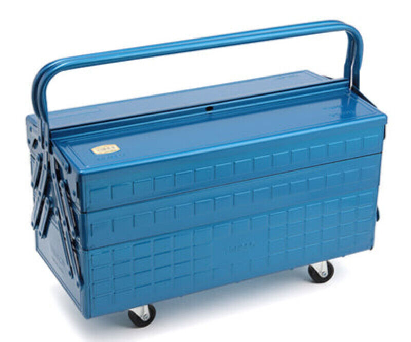 Trusco Three-Stage DIY Tool Box GT470B Blue W472xD220xH343 Steel Japan 7.3  KG JP 