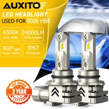 AUXITO 2x 9006 LED Headlight Bulbs Conversion Kit Low Beam White Super Bright US