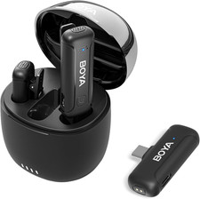Boya Wireless Lavalier Microphone For Android, Noise Cancelling Usb-c Microphone