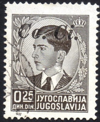 ITALY Occupation Ljubljana 1941 - Used 0.25 din. ''Co.Ci.''   #S#JOM