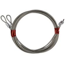 Pair of Cables for 7' Garage Door Torsion Springs High Quality 1/8"  7X7