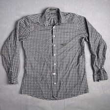 Eddie Bauer Wrinkle Free Casual Oxford Button Front Shirt Men Large Tall Plaid