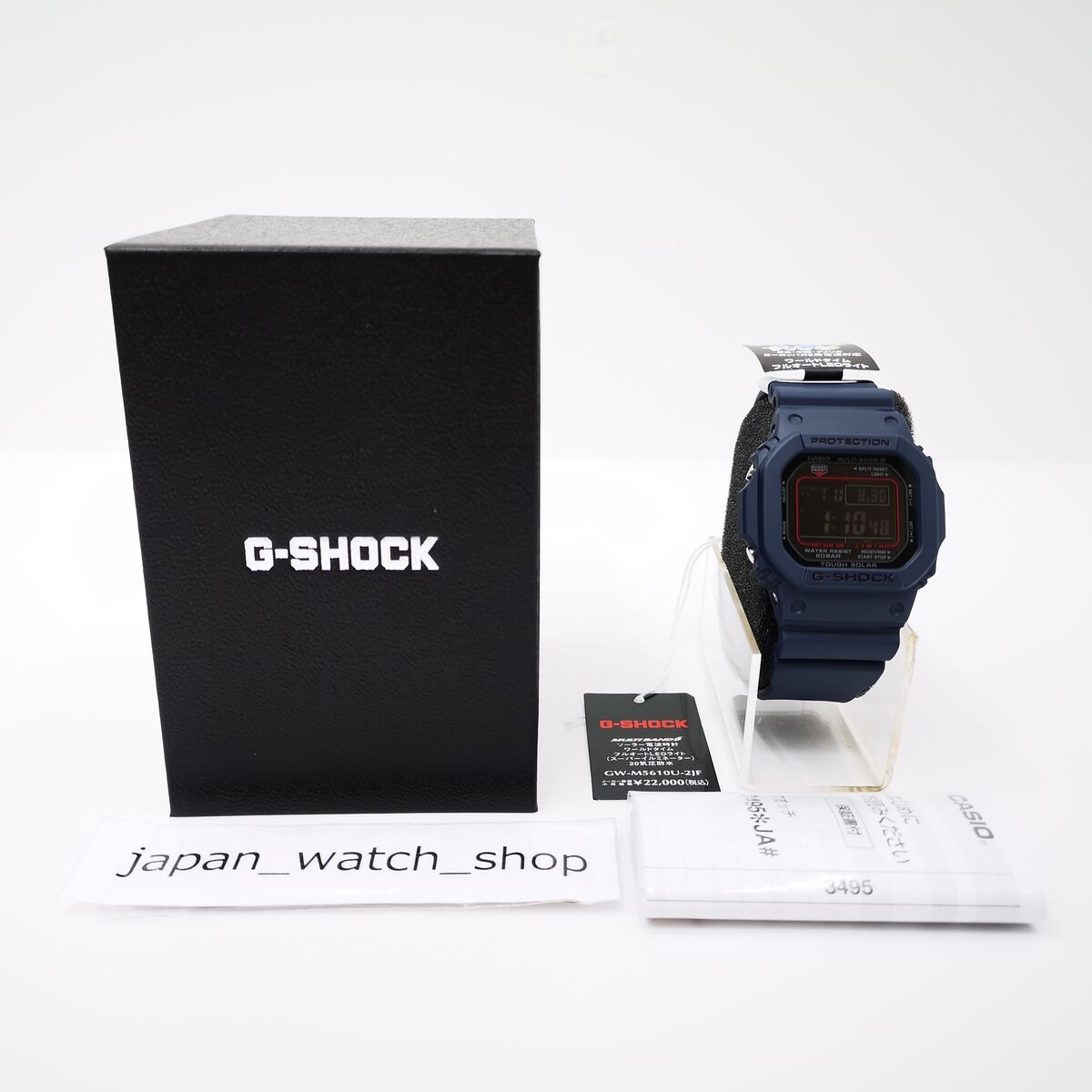 CASIO G-SHOCK GW-M5610U-2JF Black Navy Blue Solar Radio CASIO G-SHOCK GW-M5610U-2JF Black Navy Blue Solar Radio