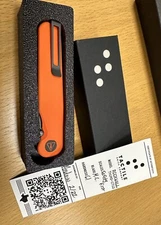 Tactile Knife Co “Safety First” Rockwall Thumbstud - Orange Ti - DLC MagnaCut
