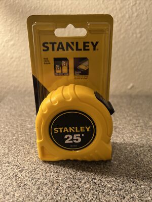 Stanley 30-455 25' Polymer Blade Coating High-impact ABS Case Tape Measure