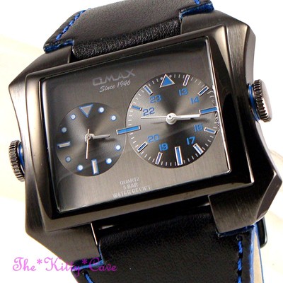 Montre OMAX DUL009 Acier Inox Double Fuseau 5 ATM - Neuf Avec étiquettes Et Garantie 4 Ans