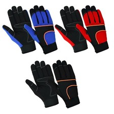 Safety Work Gloves Heavy duty Hand Protection Mechanic Gardening Builders Cut