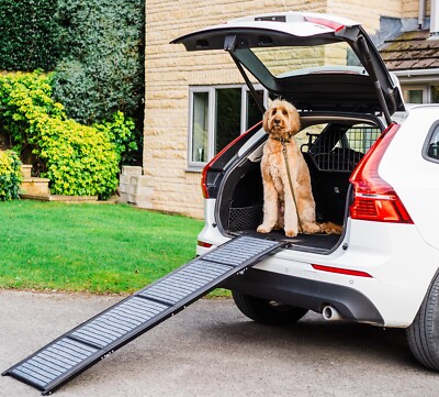 HOT Metal Folding Pet Steps Dog Ramps For Cars Pet Steps