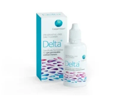 Joblot 3x Sauflon Coopervision Delta daily cleaner for RGP Hard contact lenses