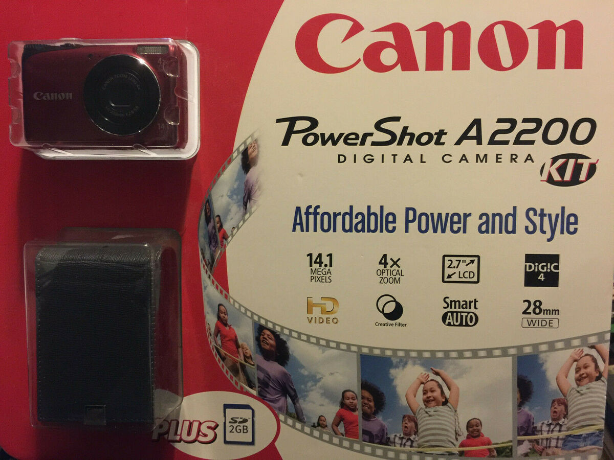 NEW Canon PowerShot A2200 14.1 MP Digital Camera, Camera NEW Canon PowerShot A2200 14.1 MP Digital Camera, Camera