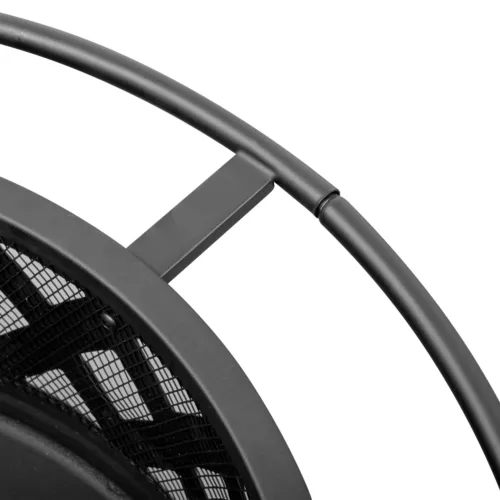 High Quality 30in Metal Fire Pit with Cooking Grates Outdoor Black US - Picture 16 of 21