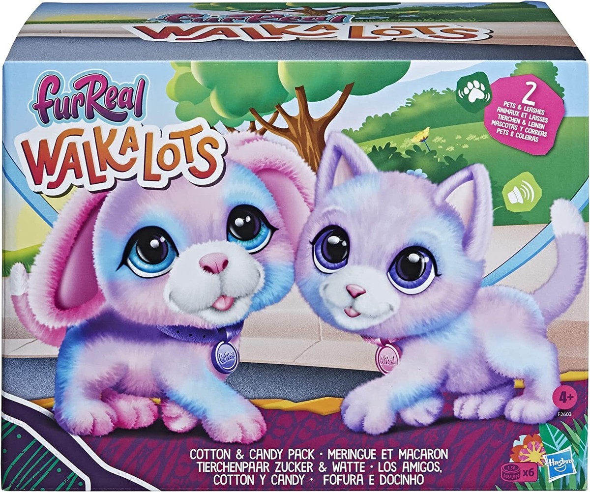 Hasbro FurReal Walkalots COTTON CANDY Pack Electronic Plush Toy
