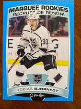 19-20 UD Series 2 Hockey Opee Chee Blue Marquee Rookie 621 Tobias Bjornfot