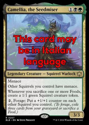 MTG CAMELLIA, THE SEEDMISER FOIL EXC - CAMELIA, LA MAGNATE DEI SEMI 207 - BLB