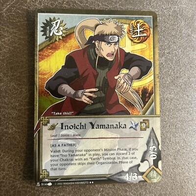 Inoichi Yamanaka Ccg Naruto Holo Rare #514 Nm/lp | eBay