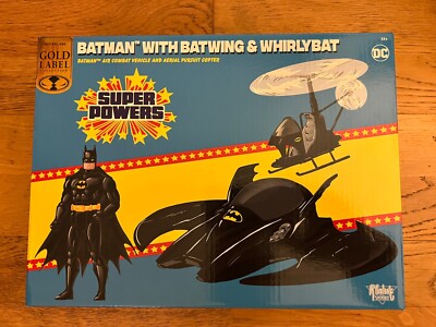*SHIPS FROM USA* McFarlane DC Super Powers Batman with Batwing and Whirlybat