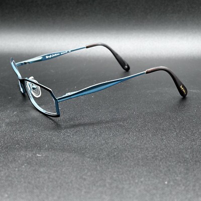 Rough Justice Show Off Eyeglasses Frame Brown Sugar Teal Flex 50-18-130 Used