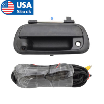 For Toyota Tundra (2000-2006) Primed Black Tailgate Handle with Backup Camera