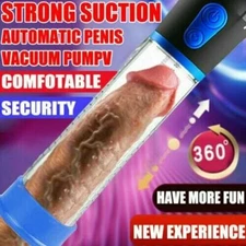 Penis Pump Automatic Electric Penis Big Dick Enlarger Vacuum Man Enhancement US