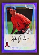 2011 Bowman Chrome #BCP54 Gabriel Jacobo /700 Purple Refractor 1st Bowman
