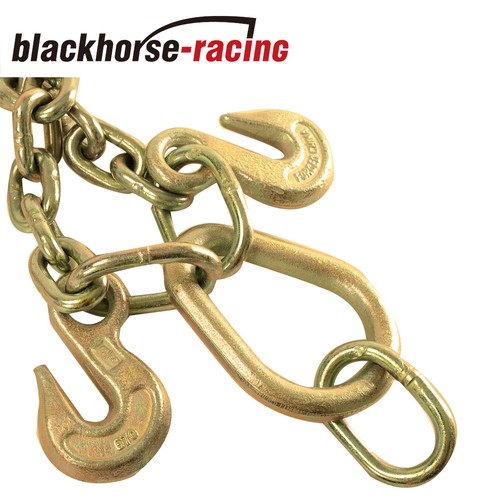 Tow Chain J-Hook 3/8" X 2' V-Type w/ G70 Grab Hook Tractor Car Wrecker Truck Tie - 第 5/11 張圖片