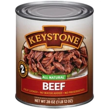 4 PACK Keystone All Natural Beef, 28 oz Can