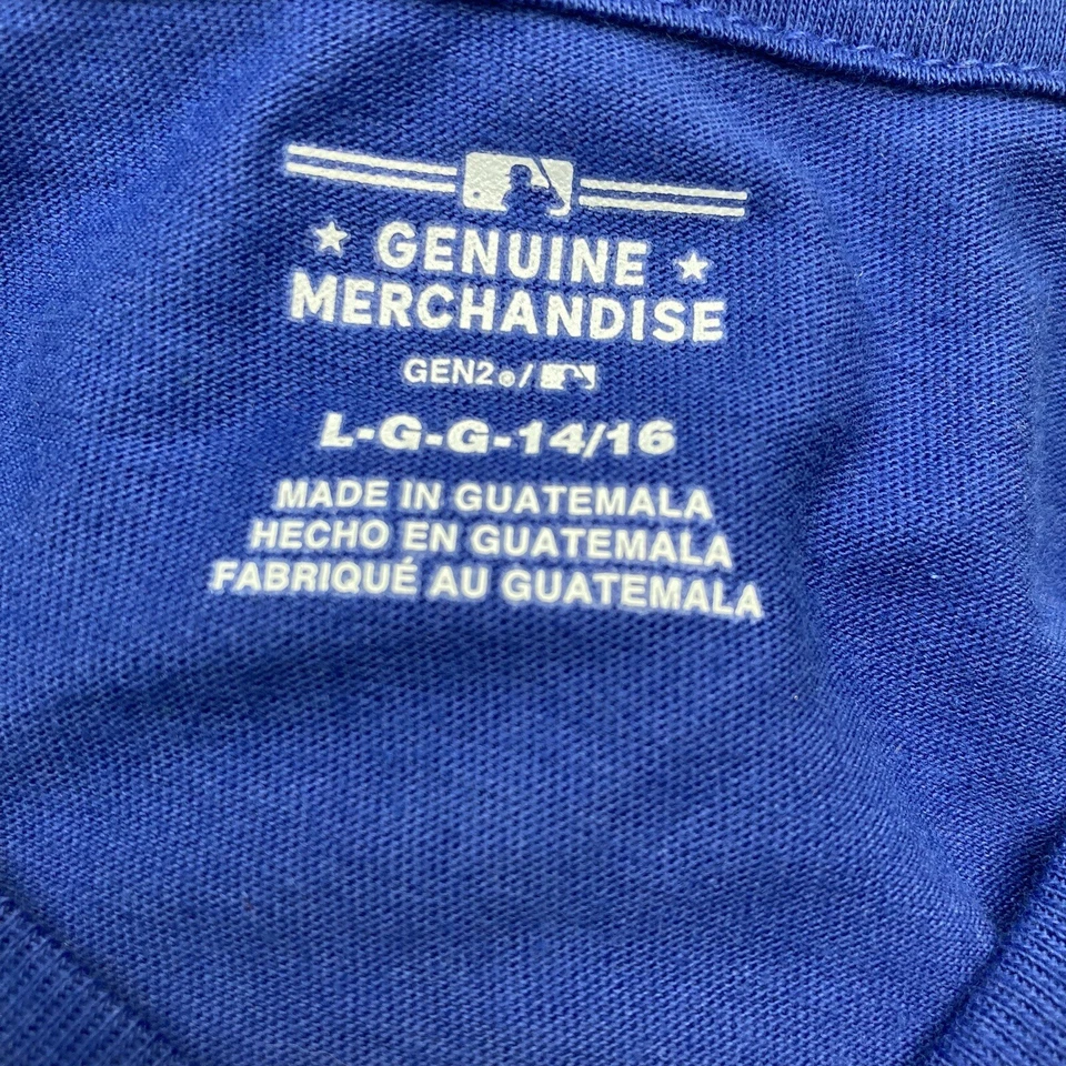 Camiseta Azul Texas Rangers Béisbol MLB Oficial Niñas GRANDE 14/16 Foto 4 de 4