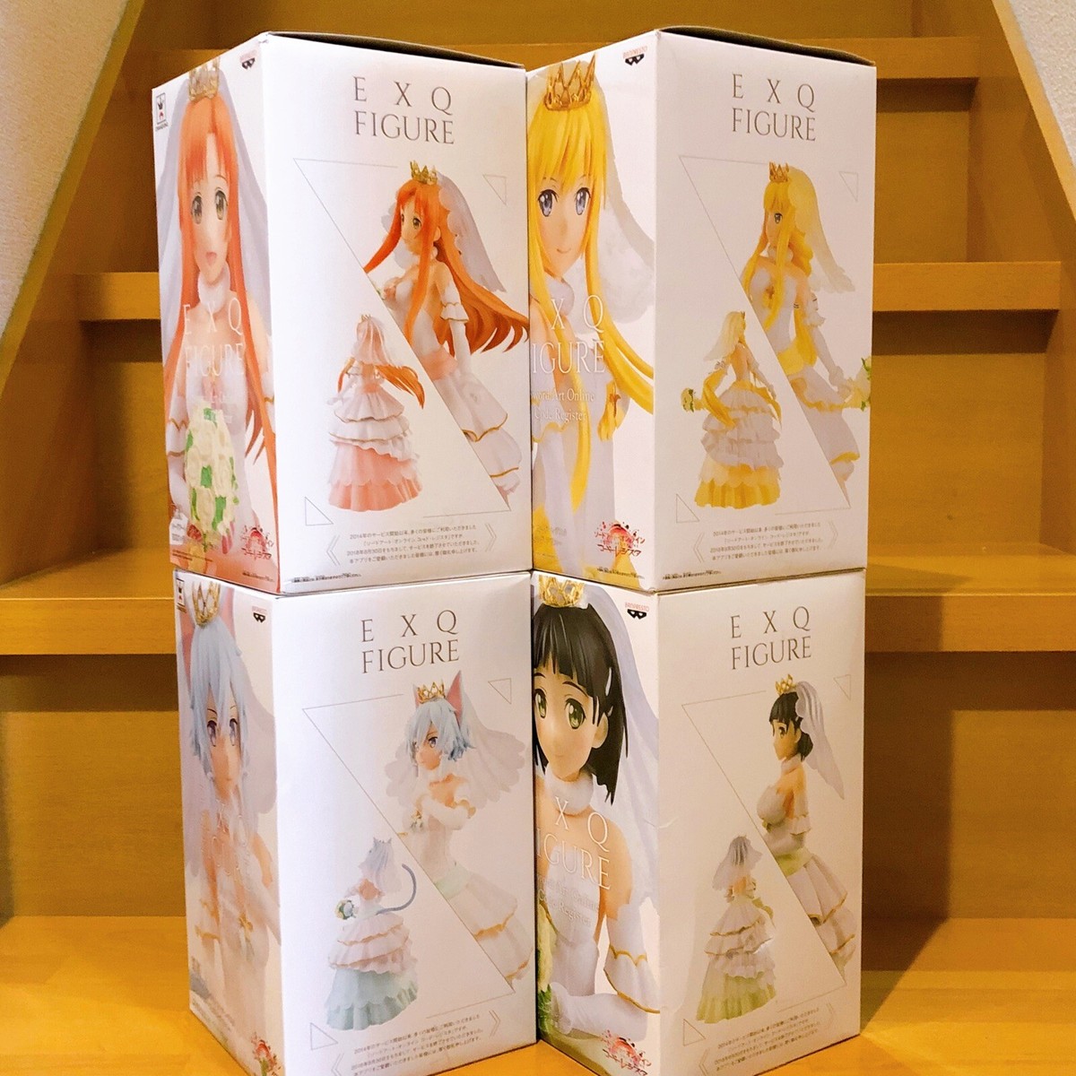 Sword Art Online EXQ Wedding Figure SET of 4 Alice Sinon Asuna