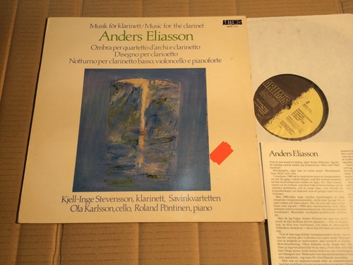 ANDERS ELIASSON - MUSIC FOR CLARINET - STEVENSSON / KARLSSON / PÖNTINEN - LP (3)