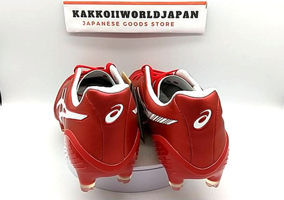 ASICS Soccer Cleats DS LIGHT X-FLY 5 Classic Red/White 1101A047