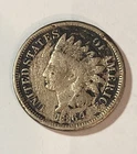 1864 Indian Head Cent CN Worn, Dark, Scratch, Good Details CHEAP ! - C9918