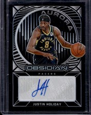2020 Obsidian Justin Holiday Aurora Autographs #/149