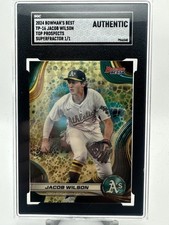 2024 Bowman's Best Top Prospects Jacob Wilson #TP-16 SuperFractor 1/1 (RC) A’s