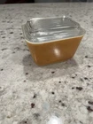 Vintage Pyrex 501-B 12 Oz 350ml Refrigerator Dish With Clear Lid