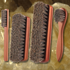 4 Pcs Shoe Brush, Boot Brush, Horse Hair Brush for Leather, Shoe Polish Brush...