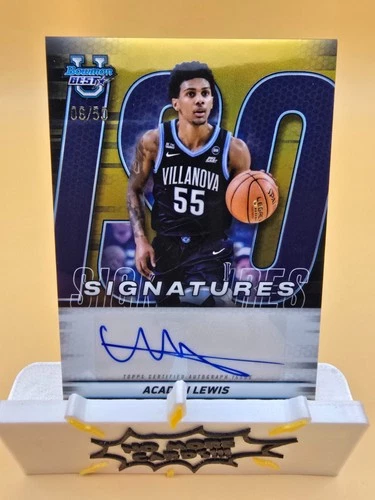 2025 Bowman Best University Basketball Gold Refractor Acaden Lewis #IS-AS