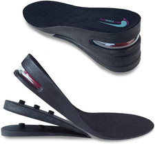 Height Increase Shoe Insoles with Air Cushion 3 Layers 2.5" UP , Large Men'S